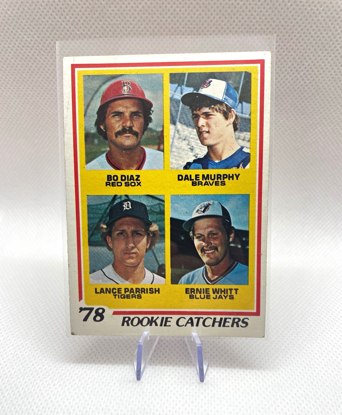 Topps 1978 Topps Rookie Catchers #708 RC Bo Diaz Murphy Parrish Whitt