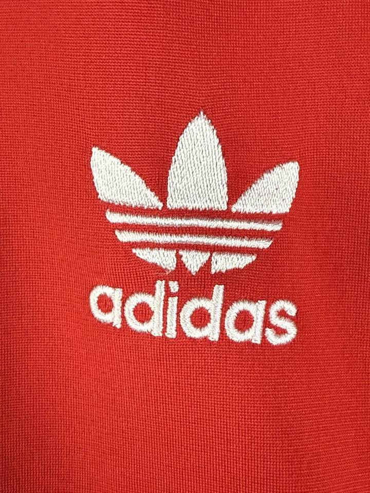 Adidas Originales Firebird Chaqueta de Pista Cremallera Completa 3 Rayas Mangas Roja Mujer XL Foto 3 de 4