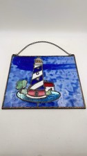 Heavy Weighted Glass Lighthouse Stained Glass...