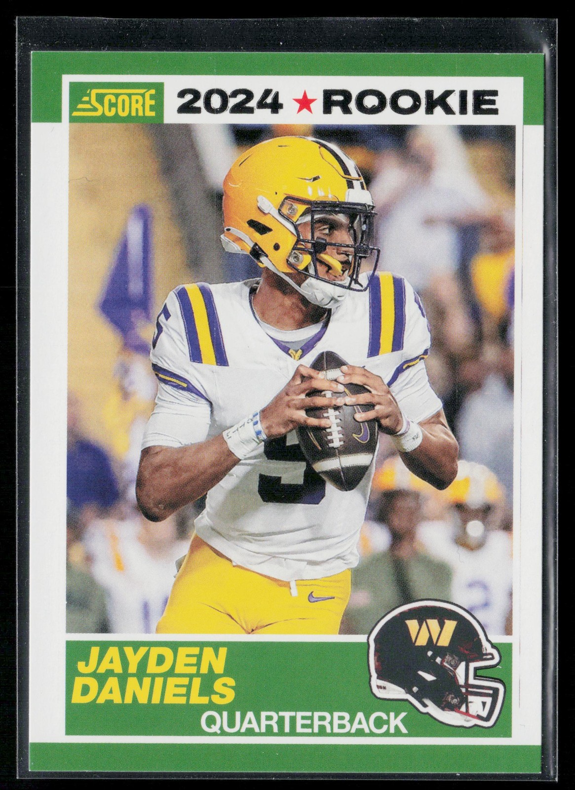 Jayden Daniels 2024 Score 35th Anniversary Rookies Red #2 Washington Commanders