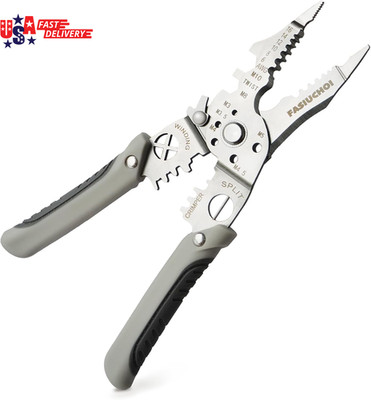 Multi-Function Wire Stripper Tool Electrical, 9-In-1 Wire Cutter & Wire Crimping