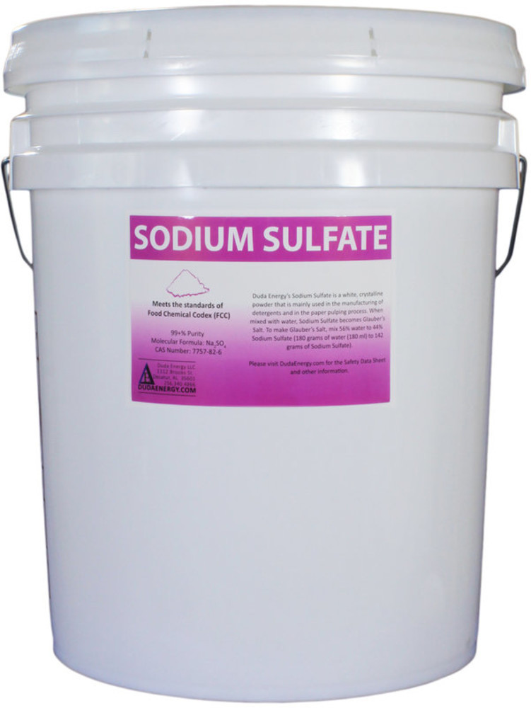 Natural Sodium Sulfate Food Grade 99+% Granular Anhydrous Crystals Salt USA Made