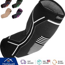 Lightweight Medium Elbow Compression Sleeve for Pain Relief in Active Lifestyles