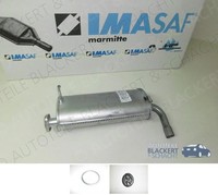 Imasaf ESD Auspuff Endtopf + Anbauteile für Suzuki Jimny 1.3 16V + 4WD (Fj)
