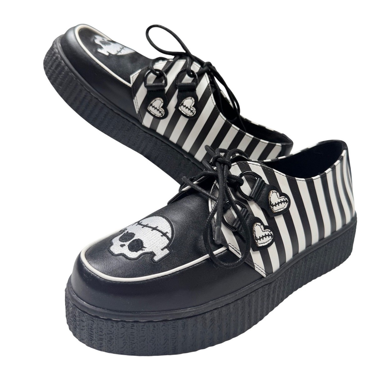 Monster High x YRU Frankie Stein Creepers Women Size 10 Black