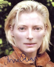 ACTRESS Tilda Swinton autograph, IP signed photo
