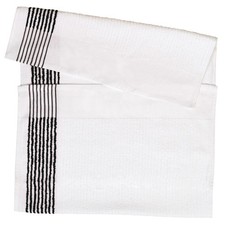 New WinCraft Golf Ribbed Caddy Towel White/Black Stripes
