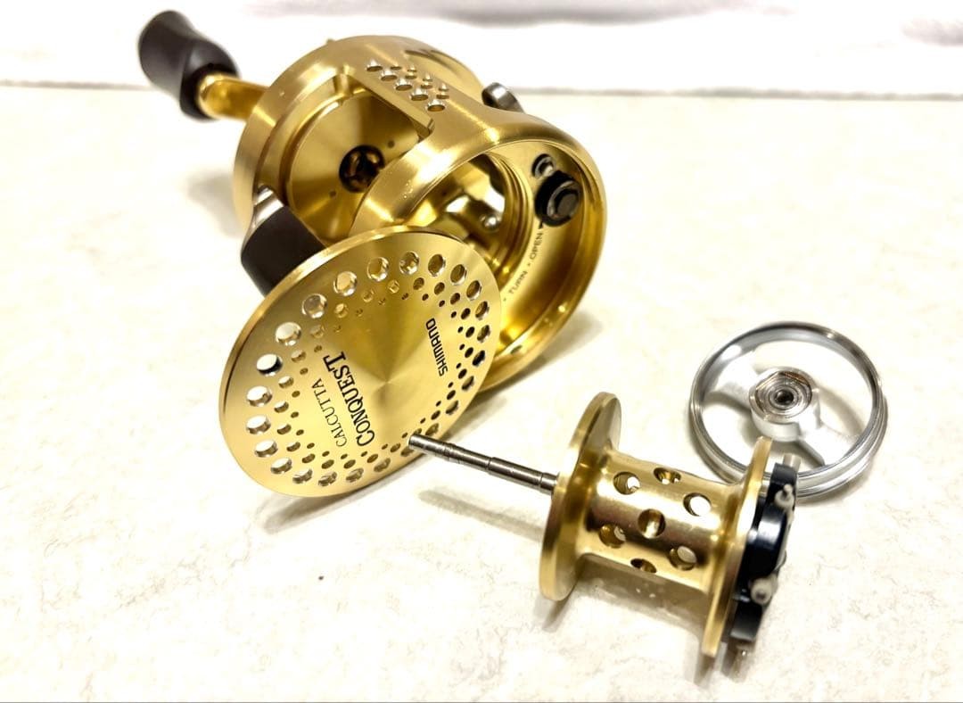 Shimano Calcutta Conquest 101 Left Handle Fishing Reel Excellent