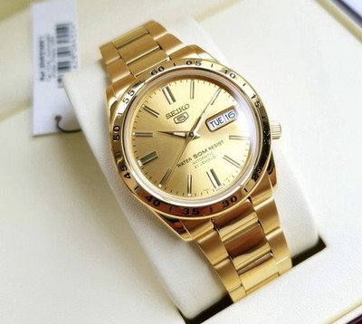 Seiko 5 Sports Gold Men's Watch - SNKE06