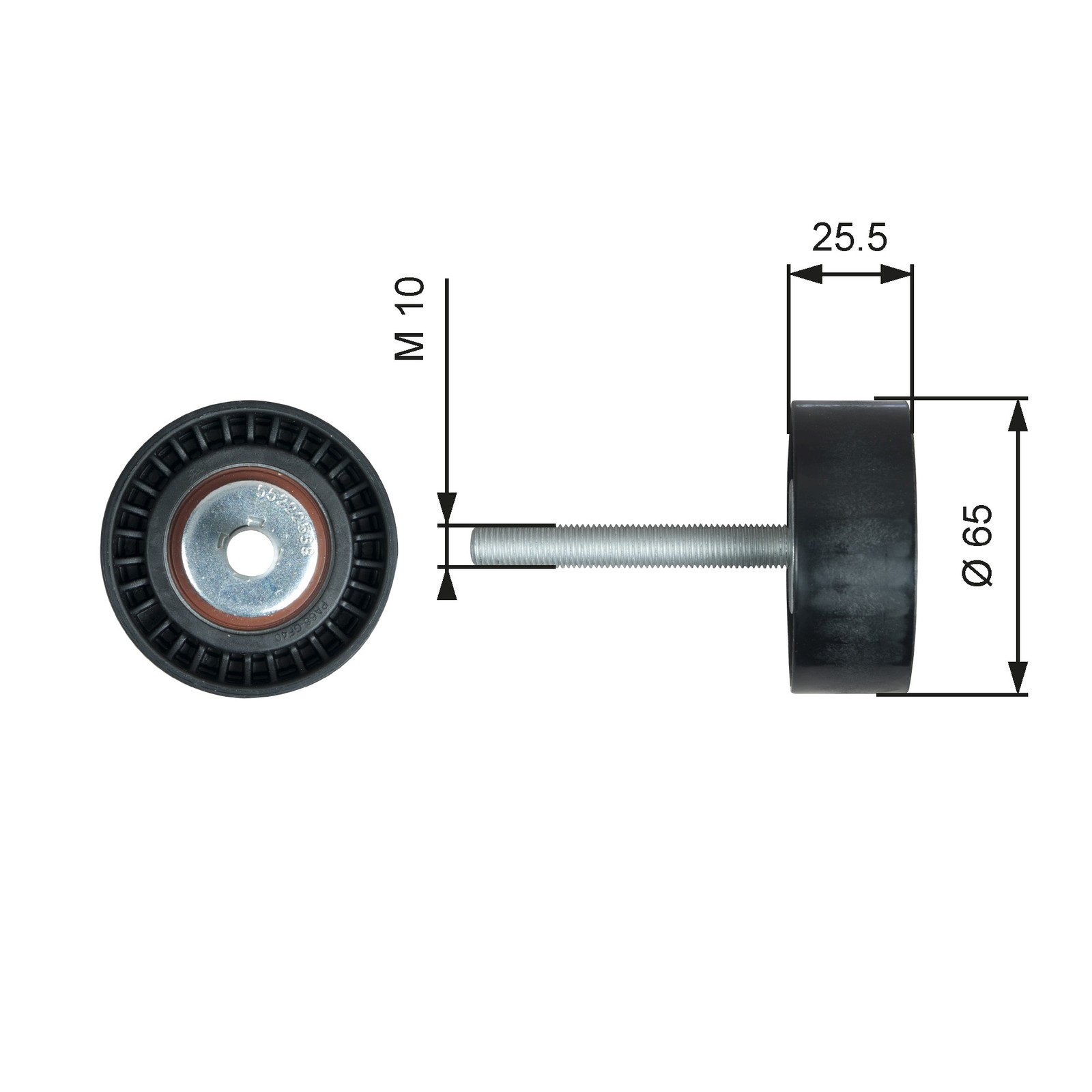 2x ✅Fits GATES T36772 BELT TENSIONER PULLEY ALONG   ⭐UK Seller⭐