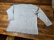 Ladies Midweight Soft Gray Tunic Sweater - size XL