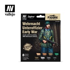 VAL70246 - AV Vallejo MC Set - Alpine Wehrmacht Unter (x8) & Figure