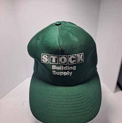 Stock Building Supply Green Snapback Hat Mohr s Cap Adjustable Embroidered Logo