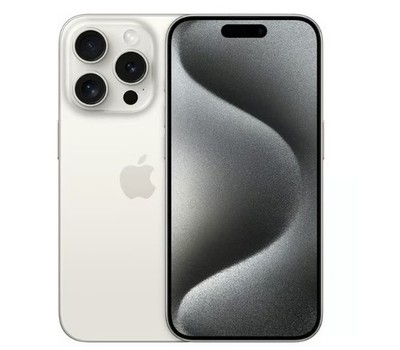 Apple iPhone 15 Pro 128GB Weiß sehr gut 100% Batt. Handy Zustand