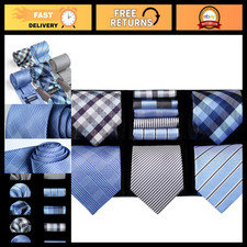 5PCS Men's Tie Set with Pocket Square - Formal Business Neckties in Gift Box