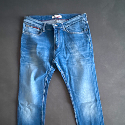 Tommy Jeans Herren Jeans Denim Blau Slim W32 L36 Normalgröße