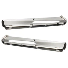 30" Stainless Steel Straight Mud Flap Hanger 2 1/2" Bolt For Semi Truck Tapered