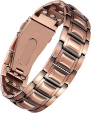Copper Bracelet for Men, Mens 6X Strength Magnetic Bracelet
