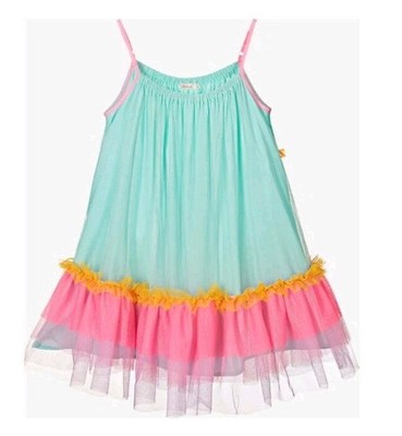 Billieblush Girls Rainbow Multicolor Summer Tulle Dress 6 NWOT  
