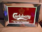 Vintage Carlsberg Beer Lighted Sign / Take a LOOK!