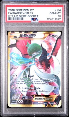 PSA 10 Gardevoir Ex Secret Rare #116 2016 Pokemon Xy Steam Siege