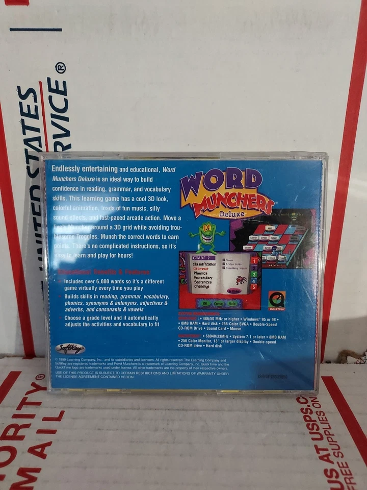 Word Munchers Deluxe Grades 1-5 the learning company Education Pc No Key - #162h - Image 2 of 2