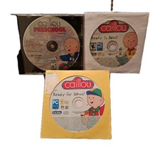 Caillou Learning 3 PC Disk Ready To Read, Preschool, Ready For School, Used