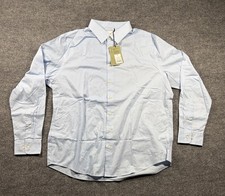 GoodFellow Standard Fit Sky Blue Men's Button Up Dress Shirt Size XL