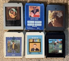 Country Music 8 Track Tape Lot of 6 Tapes - See Picture for Artists  Titles