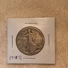 1918-S Walking Liberty Half Dollar 50C Silver Business Strike Circulated