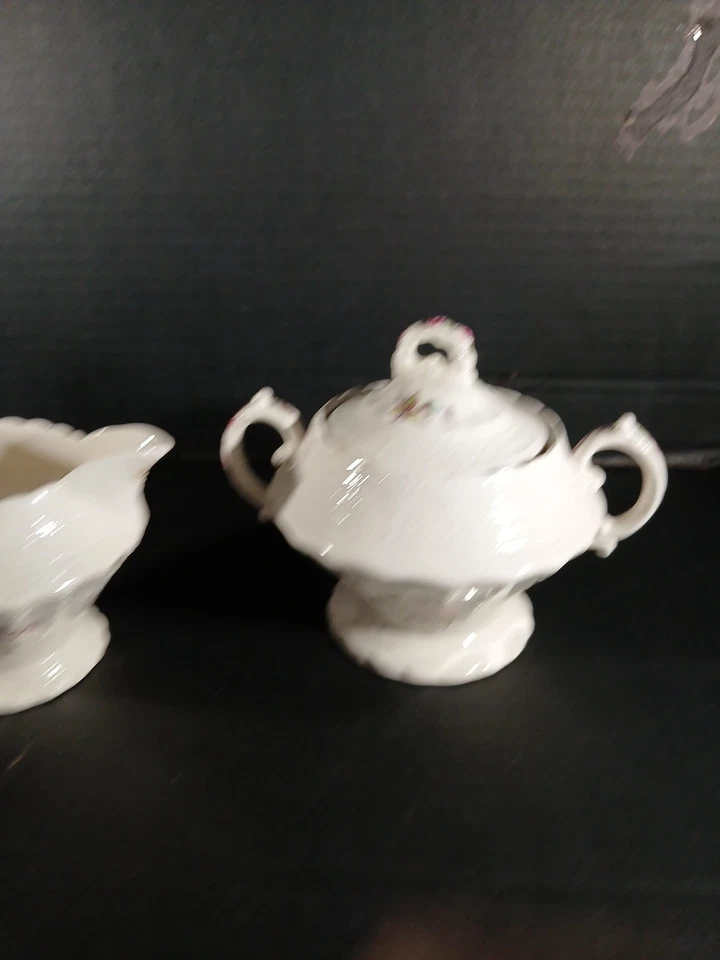 Crema y azucarero Spode’s Jewel Copeland Billingsley Rose con tapa NUNCA USADO Foto 3 de 4