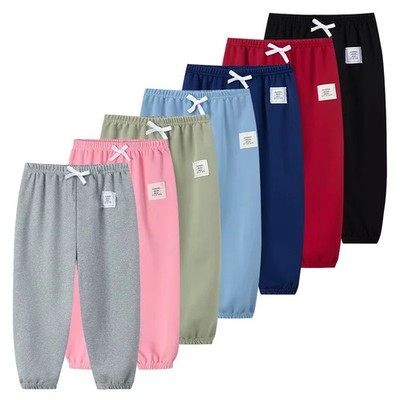 Kids Casual Sports Pants Gym Fitness Fit Workout Trousers Summer Boys Girls Gift