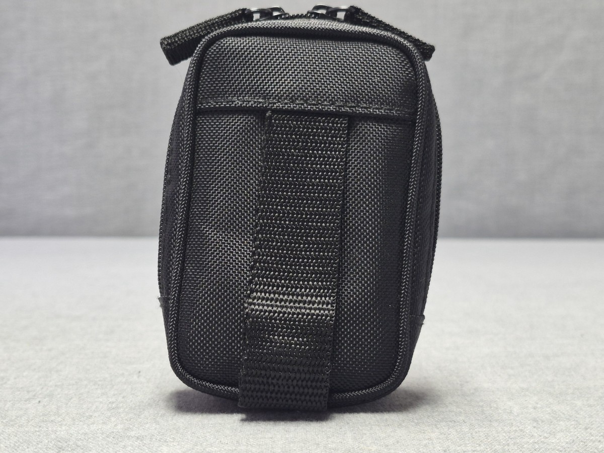 Sony LCS-CSQ Cyber-shot Camera Case Black Neoprene Pouch Belt Loop