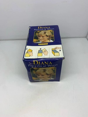 Vintage FULL BOX 100x Princess of Wales Diana 1997 Panini Unopened SEALED RARE