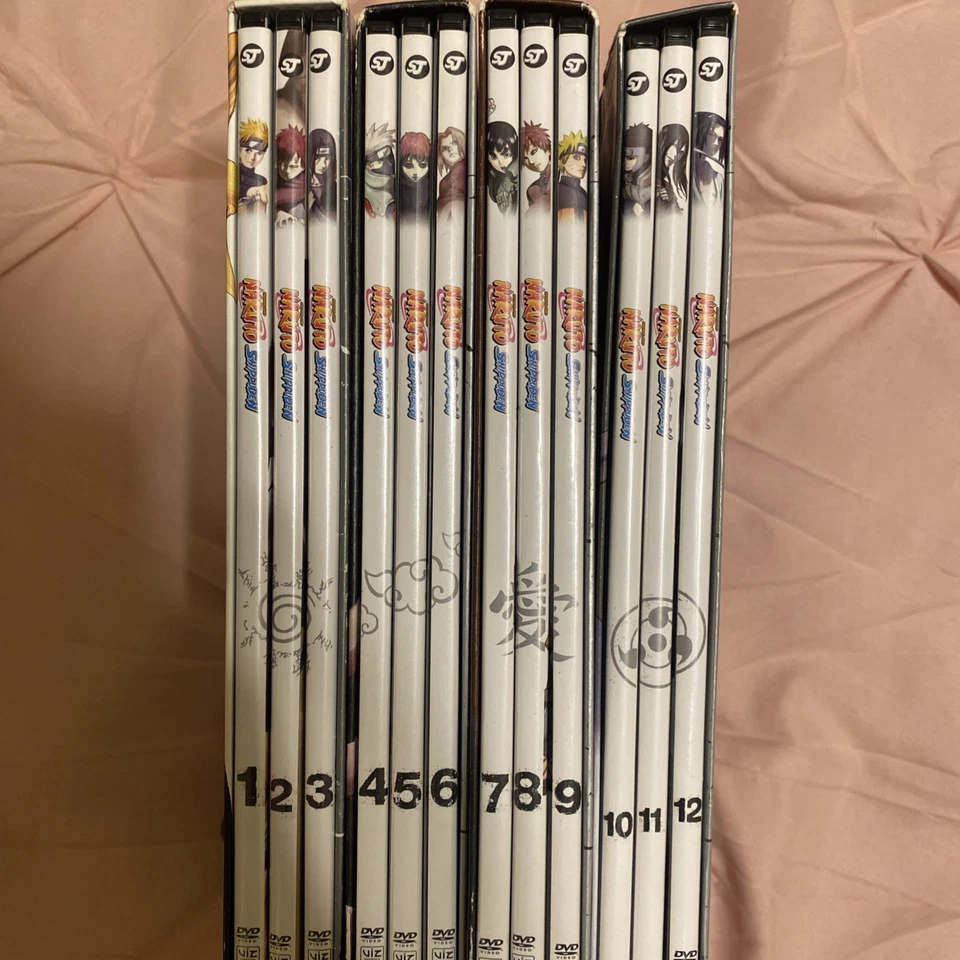 Naruto Shippuden Box Set DVD Collection 1-4 (12-disc) Rare Anime Box Set CIB Foto 3 de 4