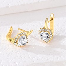 Original 925 Sterling Silver Crystal Earrings...