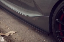Seitenschweller Ansatz (Paar) passend f�r BMW Z4 Coupe E86 schwarz matt