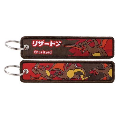 Pokemon Anime Jet Tag Keychain - CHARIZARD #2 - Double-Sided (SIZE- 1.25  X 5 )