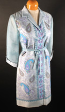 Vintage 1960s Alfred Shaheen Paisley Print Hawaiian Dress Women's Size Medium