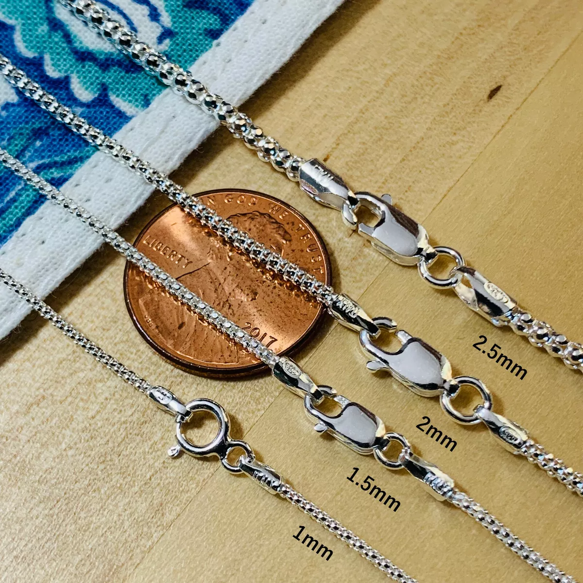 Popcorn on sale chain silver