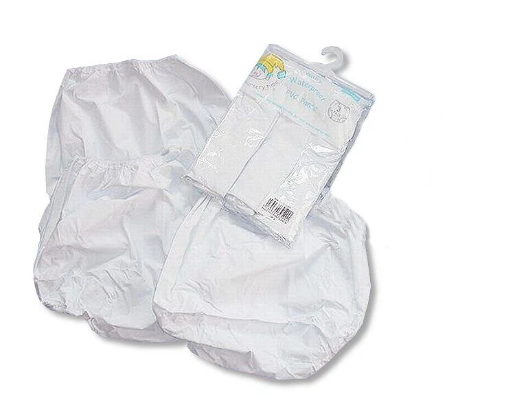 NURSERY TIME Baby PVC Plastic Nappy Training Pants Waterproof- Unlined- 1 Pack of 3
