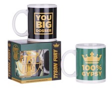 OFFICIAL TYSON FURY GYPSY KING BOXING COFFEE MUG TEA CUP NEW IN GIFT BOX