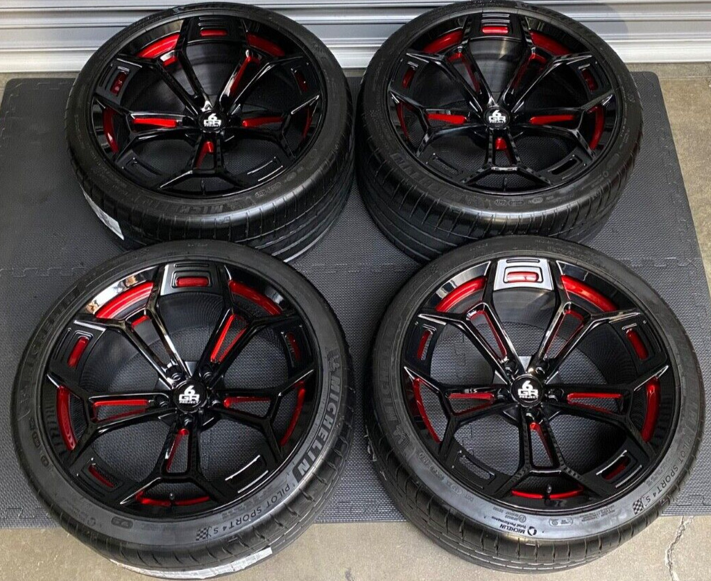 20'' PROJECT 6GR TEN-D FULLY FORGED CUSTOM FINISHED WHEEL & TIRES FOR FORD GT500