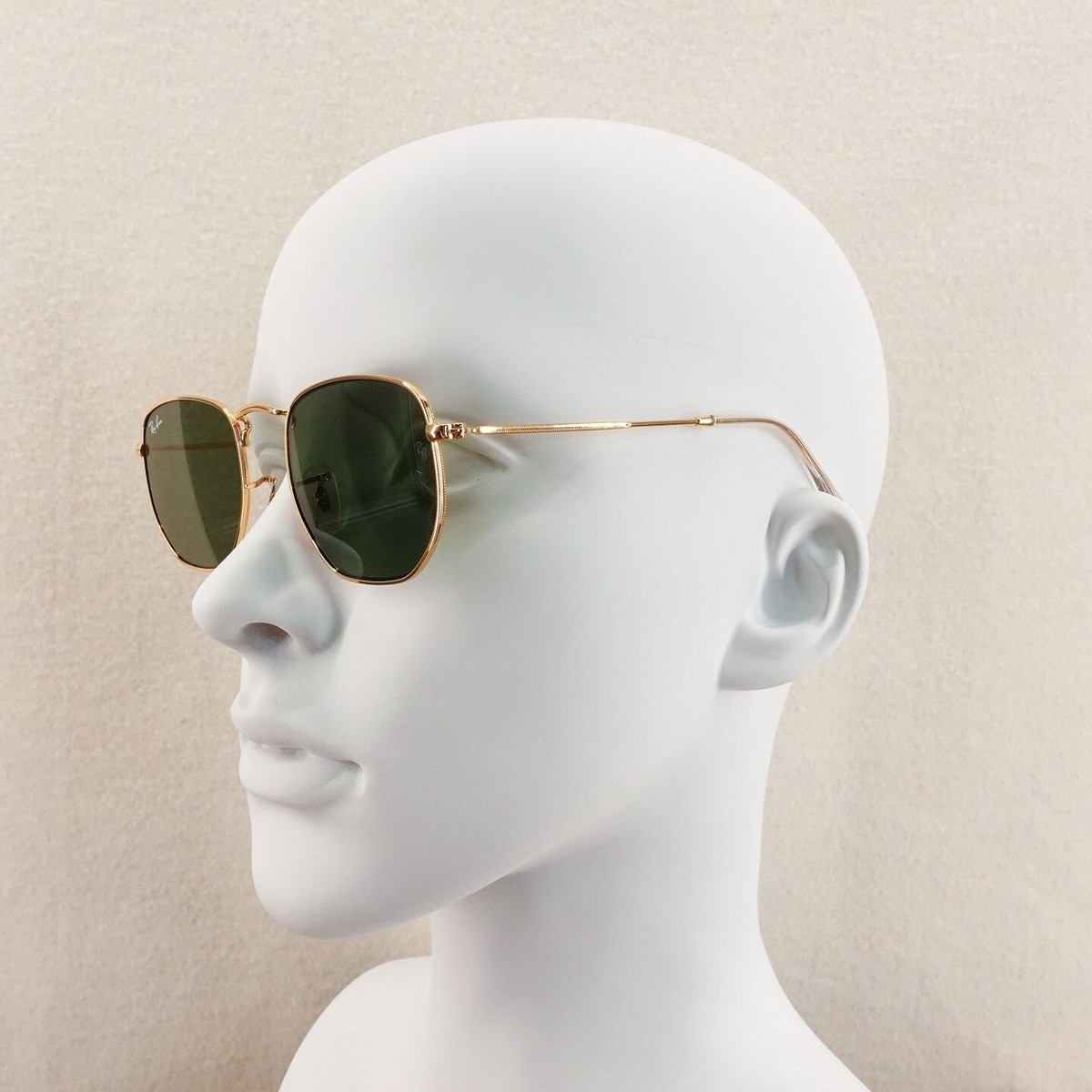 Ray-Ban RB3548 Hexagonal Sunglasses Gray and Gold OS | eBay display picture 2