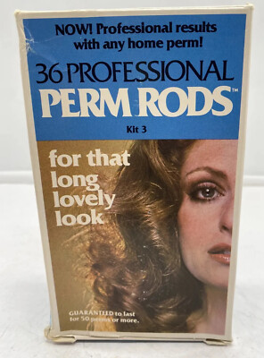 Perm Curl Rods Kit #3 Professional 36 Salon Rods For That Long Lovely Look