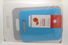 CUTTING BOARDS 3-PACK w/ Handles poly architec White Gray Blue Rectangle NEW
