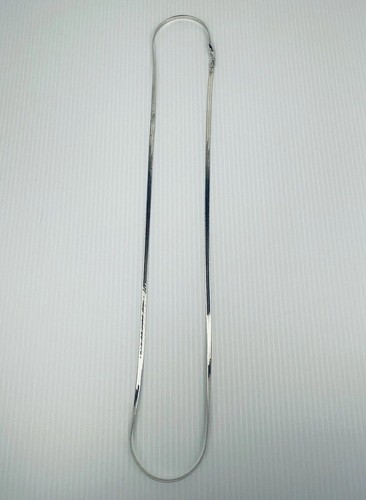 Vintage Sterling Silver 925 Herringbone Necklace 30 inches about 11.5grams Nice! - Picture 14 of 14