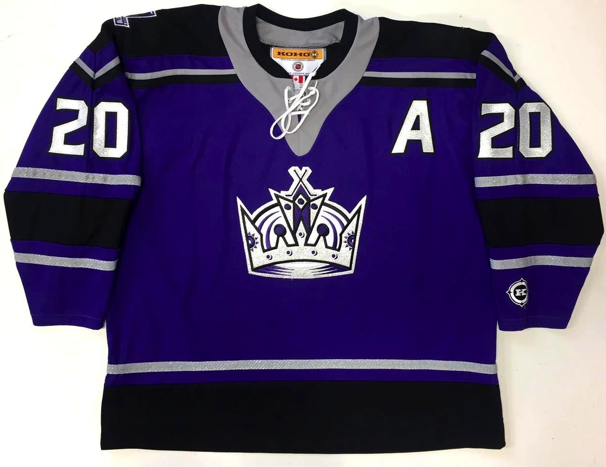 LUC ROBITAILLE LOS ANGELES KINGS ORIGINAL 2002 CCM BLACK "CROWN"  JERSEY XXL NEW