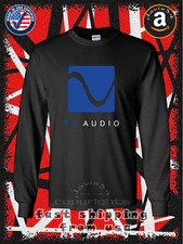 T-shirt manica lunga uomo logo attrezzatura audio PS nuova American Davis34 maglietta