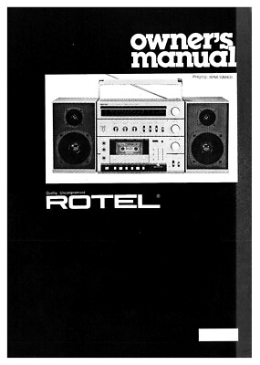 Bedienungsanleitung-Operating Instructions für Rotel RPM-10 MK2 